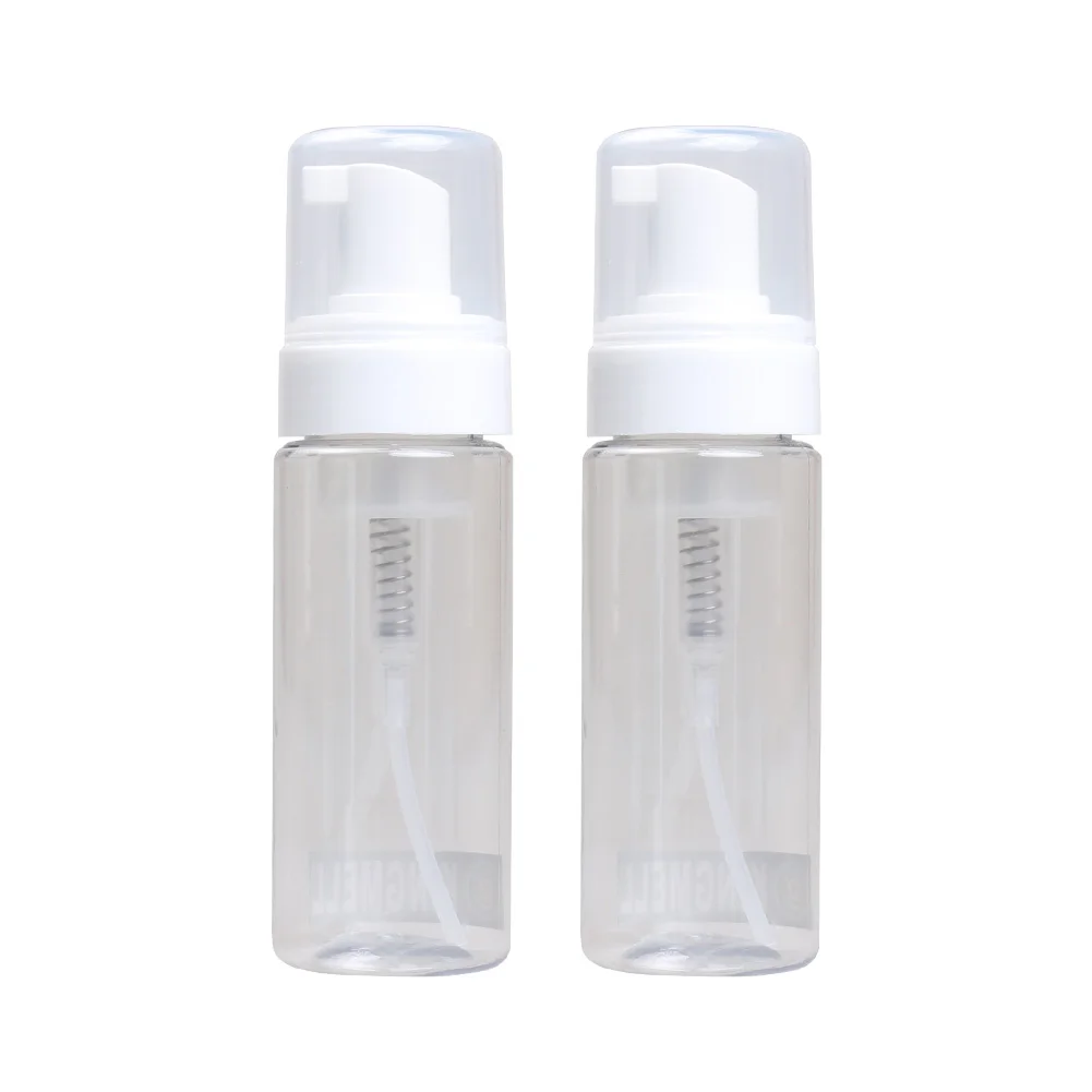 2pc 200ml Empty Transparent Foaming Dispenser Bottle Plastic Tattoo Cyanophyta Green Algae Washing Press Bottle Tattoo Supply