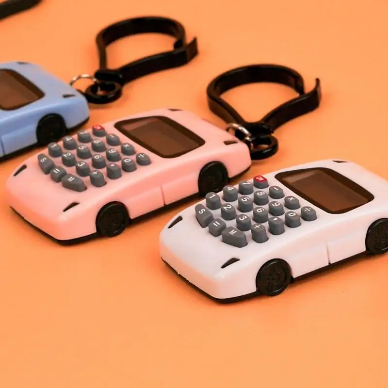Electronic Calculator Multifunctional Lightweight Chain Creative Digital Display Adapter School Chain Student