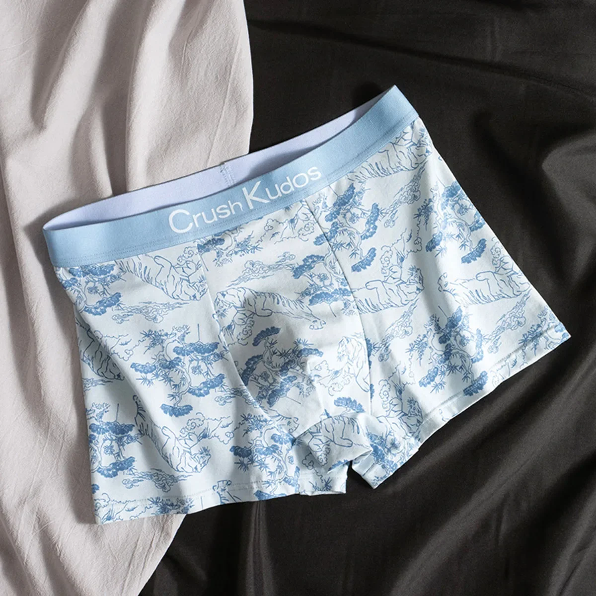 Men's European And American Size Printed Fashionable Underwear Comfortable Plus Size Boxer Shorts Casual Sports Shorts view 6