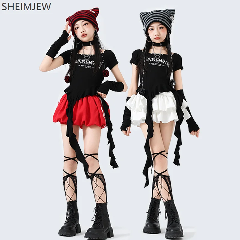 

Girls K-pop Catwalk Stage Costumes Jazz Hip-hop Dance Costumes Carnival Cosplay Children's Competition Performance Costumes 2025