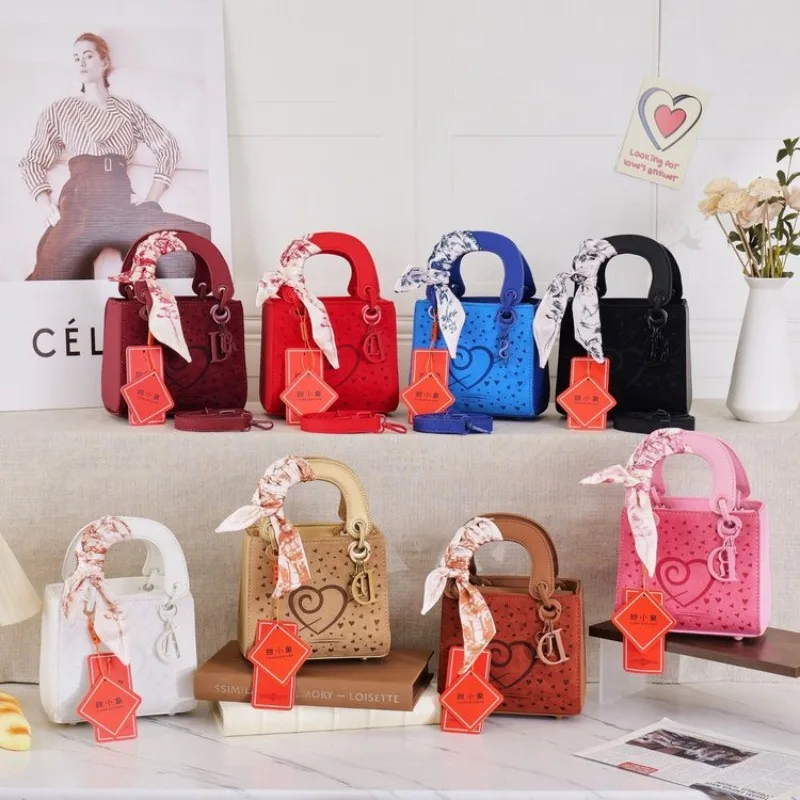 2026 New Arrival Women's Small Square Bag - Cute Heart Pendant Crossbody & Shoulder Handbag, Trendy Girly Style Purse