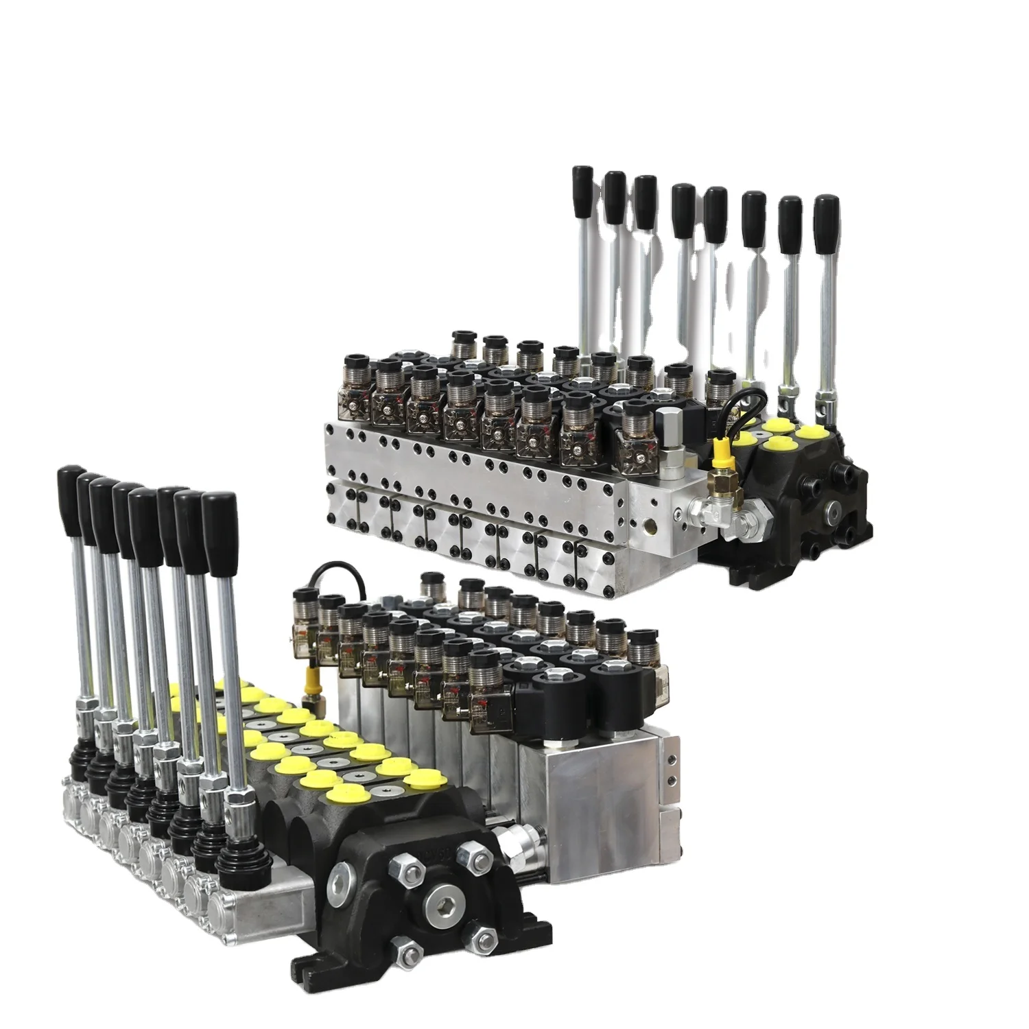 

Hy-waloil Forklift 8 Spool Electric 12V 24 Volt 1/2 Sectional Remote Controlled Hydraulic Flow Control Valve for Wreckers
