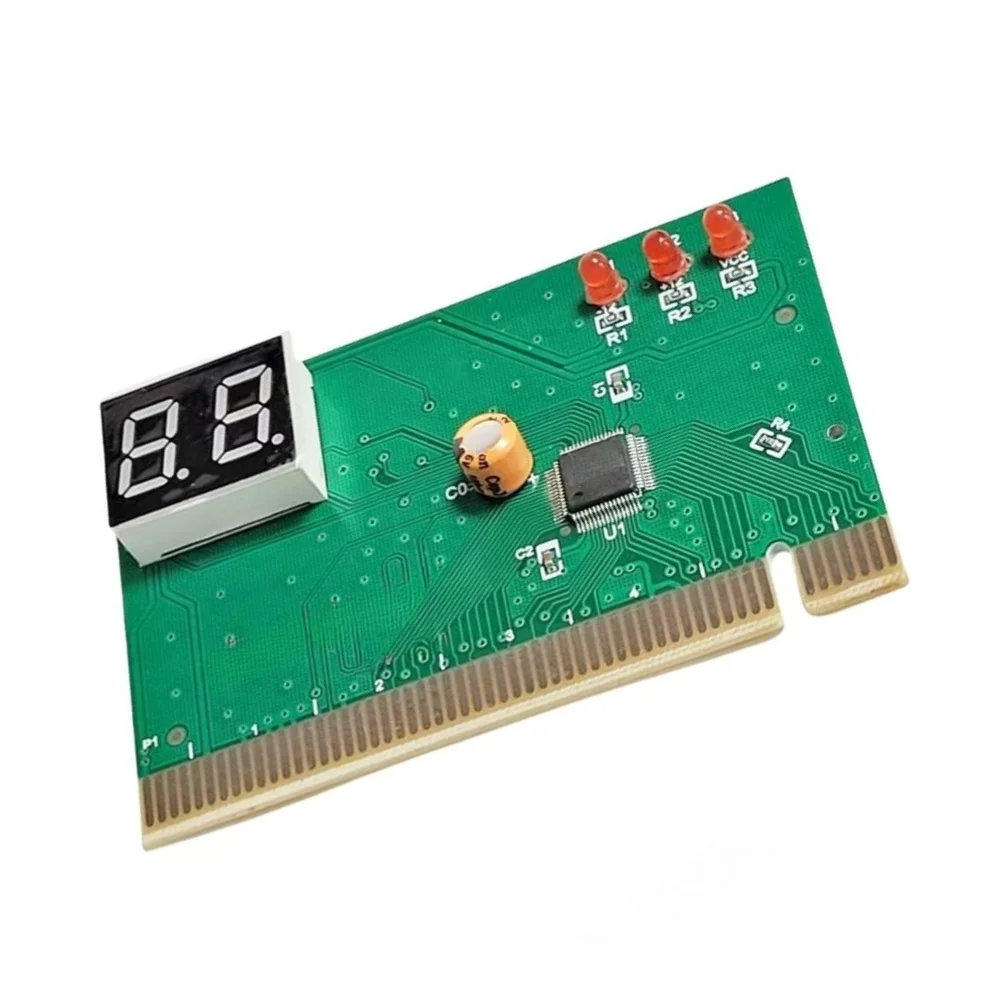 POST Diagnostic Card for Motherboard Testing with 2-Digit Code Readout for PCI and ISA Motherboards with Alarm
