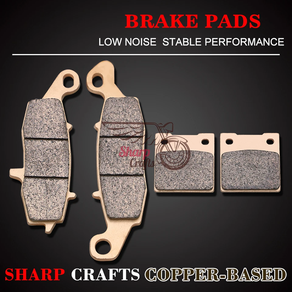 New Motorcycle Accessories Metal Sintering Front Rear Disc Brake Pads For Suzuki GSF 250 GSF250 GSF250V Bandit 1995-2000 1996