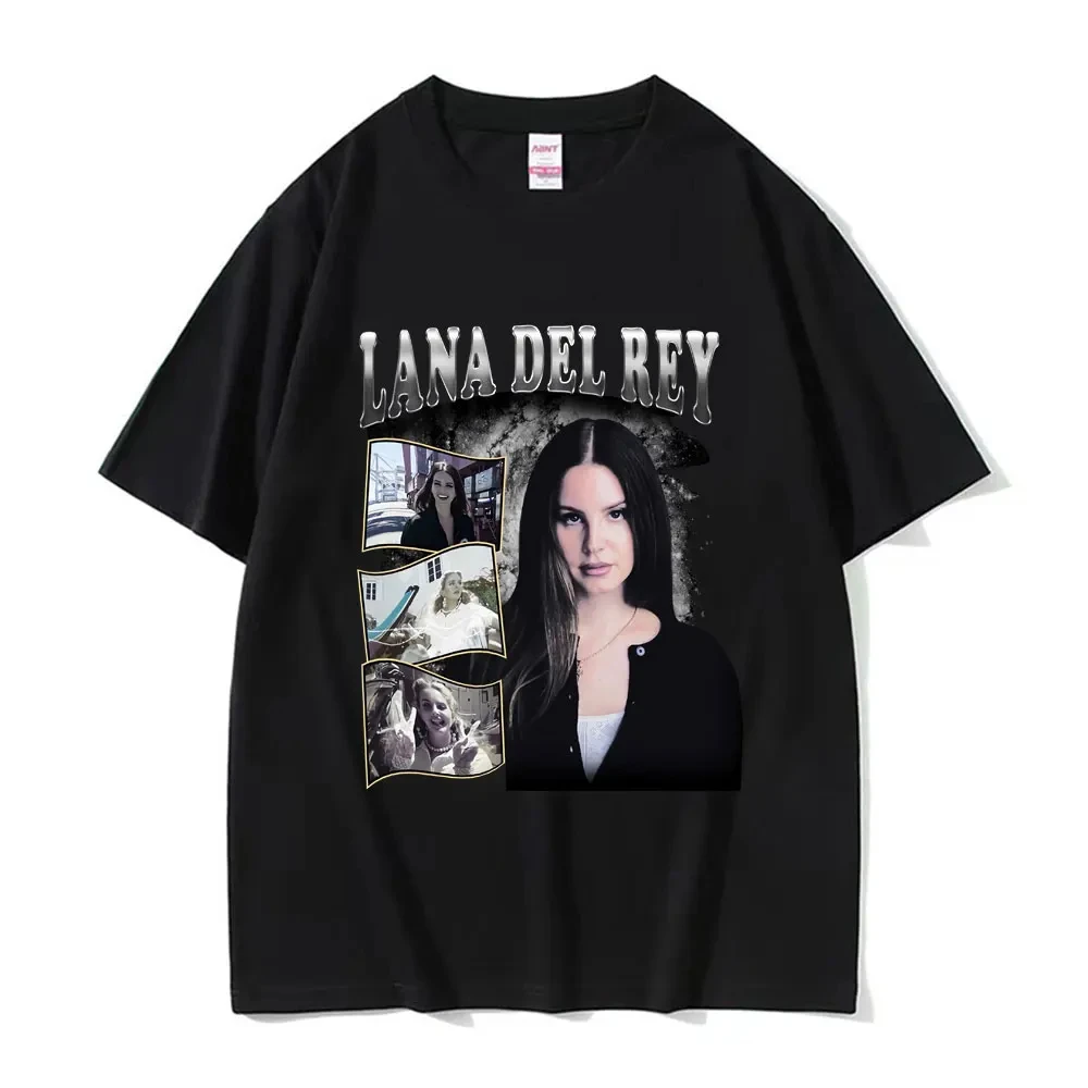 Singer Lana Del Rey T Shirts Ultraviolence Music Album T-shirt Men Women Aesthetic Fashion Short Sleeve T-shirts Tops Streetwear