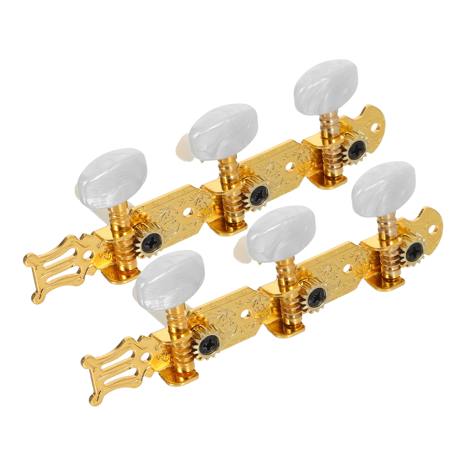 

2pcs Acoustic Guitar Accessories Iron Tuner Pegs Electric Replacement Parts Open Design Precision Engineering Lightweight Quick