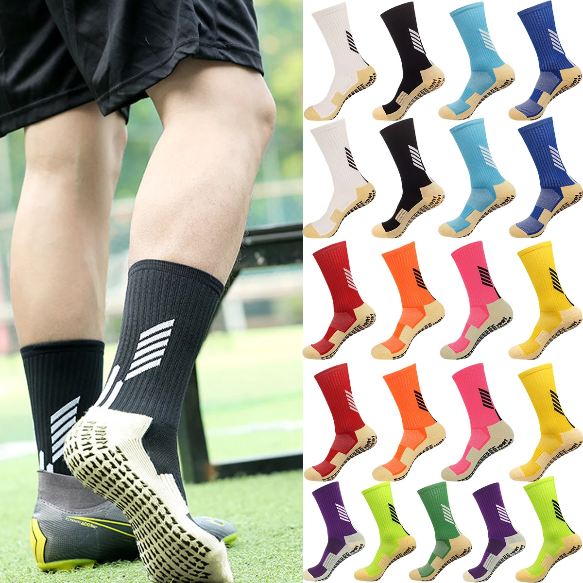 

Мужские и женские футбольные носки, спортивные носки с полотенцесушителем, регби, футбол, велоспорт, бег, спортивные носки, носки для йоги, велоспорт