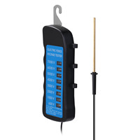 600V-7KV Fence Tester Home Garden Horse Livestock Electric Fence Voltmeter No Need Battery with 8 Indicator Light