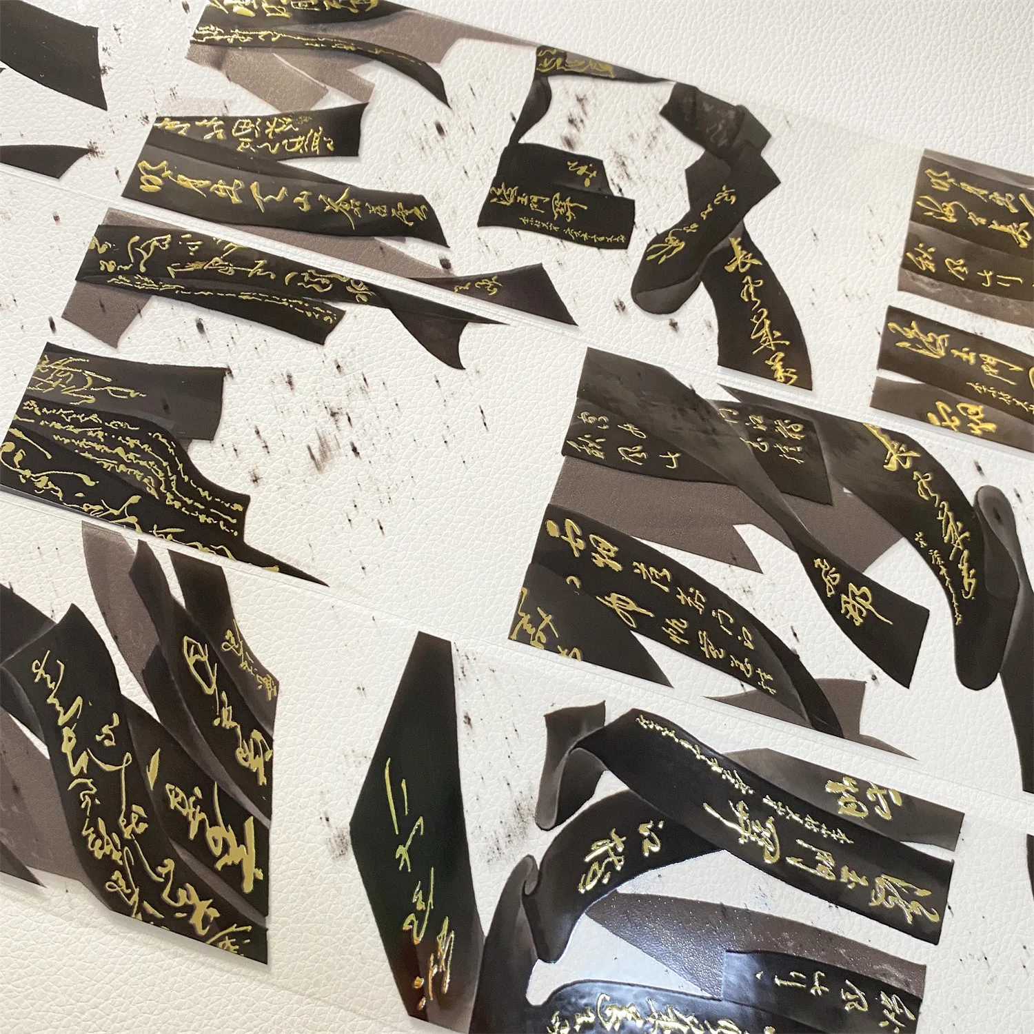 

Декоративная лента Washi B14 с чернилами для письма на шелке, черная, в рулоне, для декора, винтажная, для планировщика, наклейка