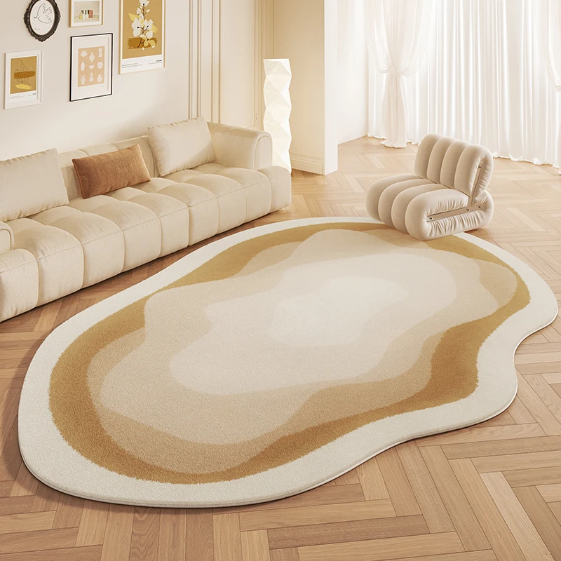 

Nordic Style Rugs for Bedroom Thickened Cloakroom Anti-slip Mat Fluffy Soft Lounge Rug Irregular Living Room Decoration Carpet