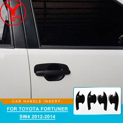 Car Door Handle Insert Bowl Cover Trim For Toyota Fortuner SW4 2012 2013 2014 Car Exterior Accessories Car Styling YCSUNZ