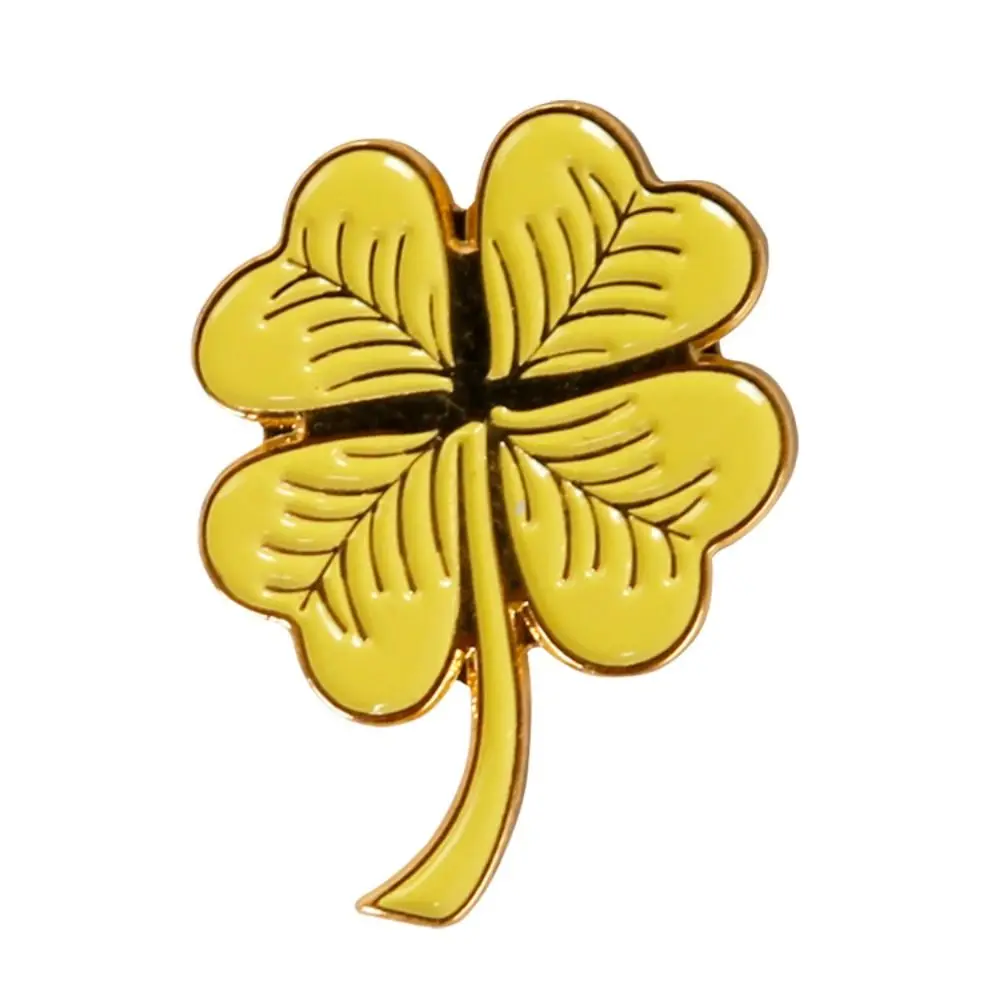 Gold Lucky Grass Ball Token Ball Coin Mark Accessories Golf Cap Clip Four Leaf Clover Golf Ball Marker Golf Hat Clip