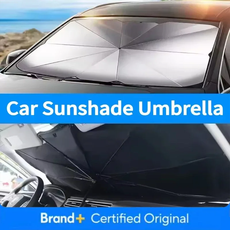 Car Sunshade Umbrella Windshield Folding Front Parasol Umbrella Type Sun Shade for Car Window Summer Sun Protection Amagi
