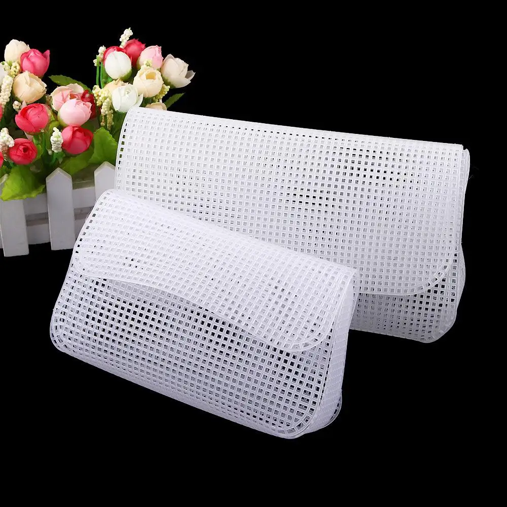 Tessitura tagliabile Materiale fai-da-te Creazione di borse a tracolla Borsa a tracolla Foglio di rete di plastica Fodera per maglieria Accessori per aiutare la maglia