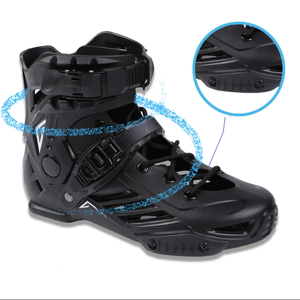 Original RS6 Inline Skate Shoes High Ankle Boots Size 35-46 Professional Slalom Adult Roller Skating Sliding Free Speed Up Boots