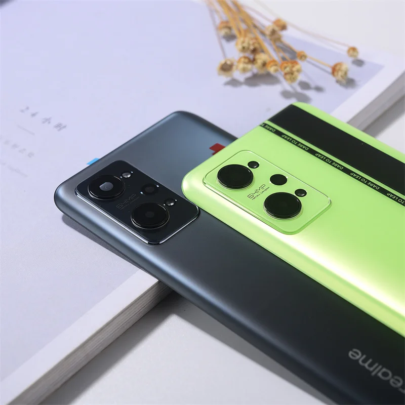 Original Back Glass Battery Phone Cover For Realme GT Neo 2 Neo2 RMX33 Panel Rear Door Housing Case With Camera Lens 6.62'