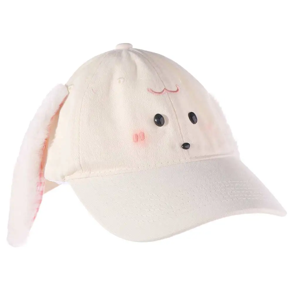

Trendy Cute Baseball Cap Rabbit Ear Plaid Peaked Cap Casual Y2k Sunscreen Hat Outdoor