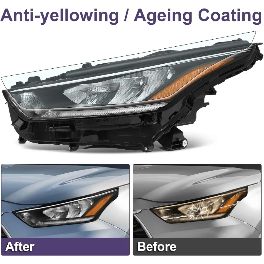 مجموعة مصابيح أمامية متوافقة مع 20202023 تويوتا هايلاندر لتركيب الجانب الأيسر، رأس بديل LED عالي السطوع #5