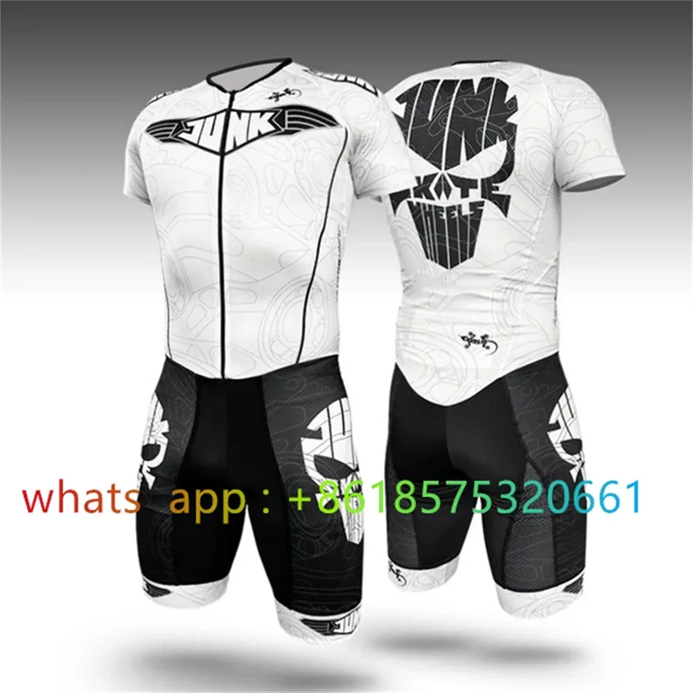 Junk Skates Pak Mannen En Kinderen Pro Triatlon Licra Speed Inline Roller Skate Skinsuit Comfortabel Zomer Fast Skating Speed Su