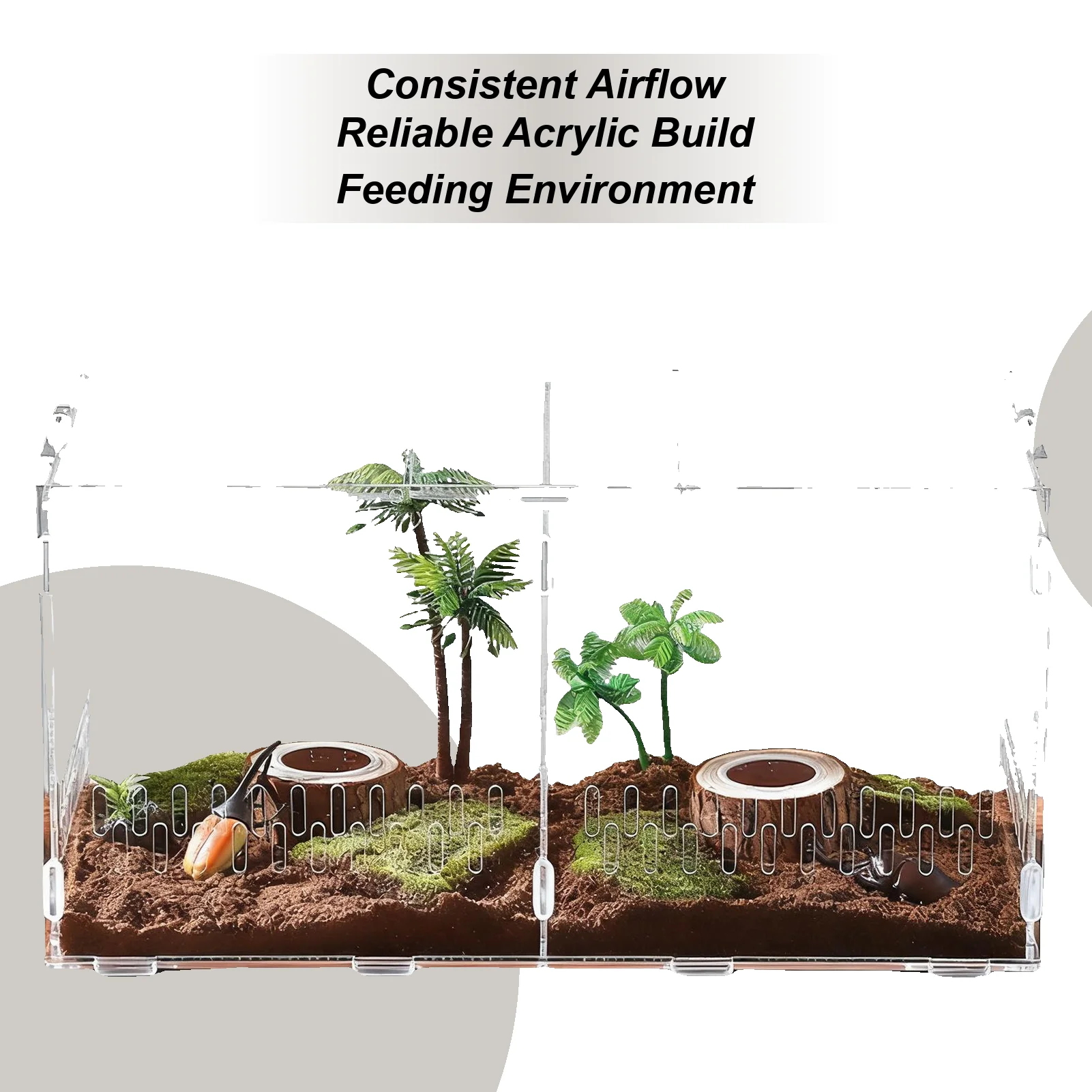 

Терариум-паук для прыжков, дышащая прозрачная клетка 15,75x8,07x7,87 дюйма, дышащая клетка-паук с крышкой для черепахи, змеи, черепахи