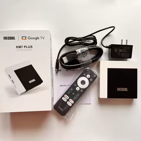 MECOOL Google TV Box KM7 PLUS 2GB DDR4 16GB Android 11 Google Certified 4K Amlogic HDR10 2.4G/5G WIFI Prefix Newest TVBOX