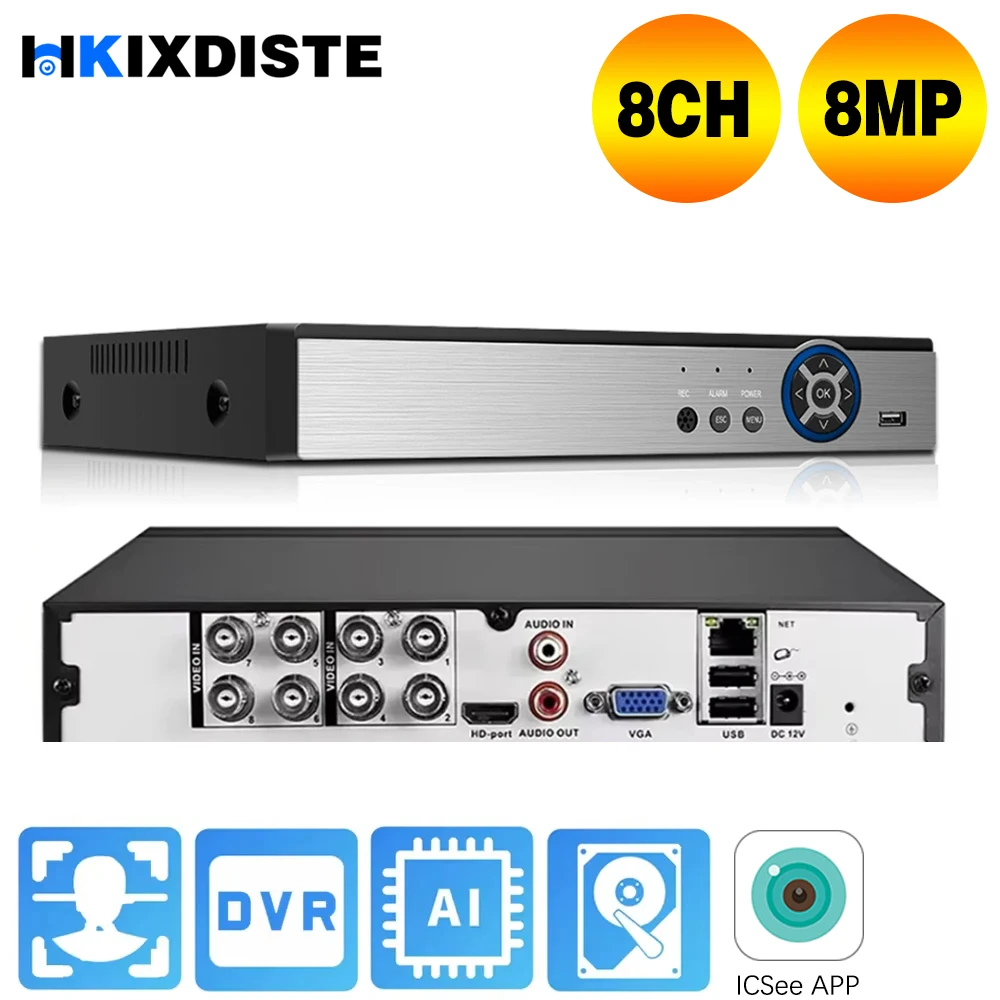 4K 8CH Ahd Cctv Dvr… - image