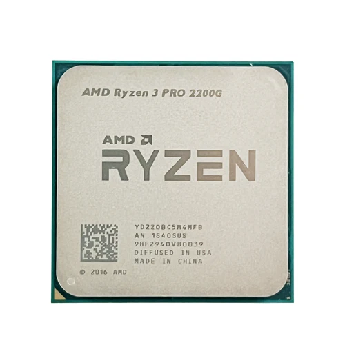 Imagen 2 del producto Procesador AMD Ryzen 3 R3 2200G o PRO 2200G CPU LGA AM4 de 3,5 GHz, 4 núcleos y 4 hilos
