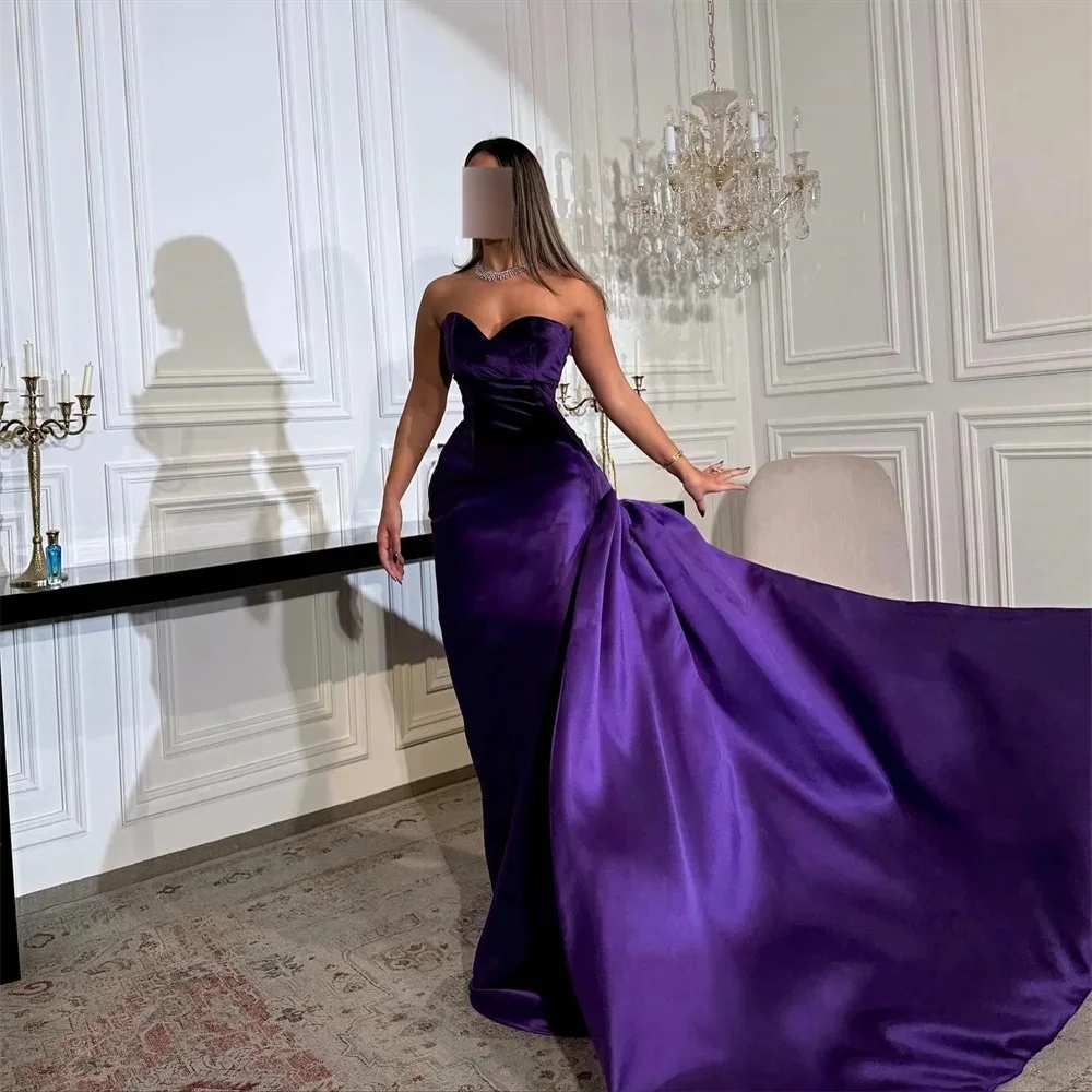 Fioletowa, formalna, welurowa, długa suknia na zamówienie, na specjalną okazję, suknie wieczorowe, pastoralna, unisex, dżersejowa, retro, Dubaj, Arabia Saudyjska, bal maturalny, szyta na miarę.