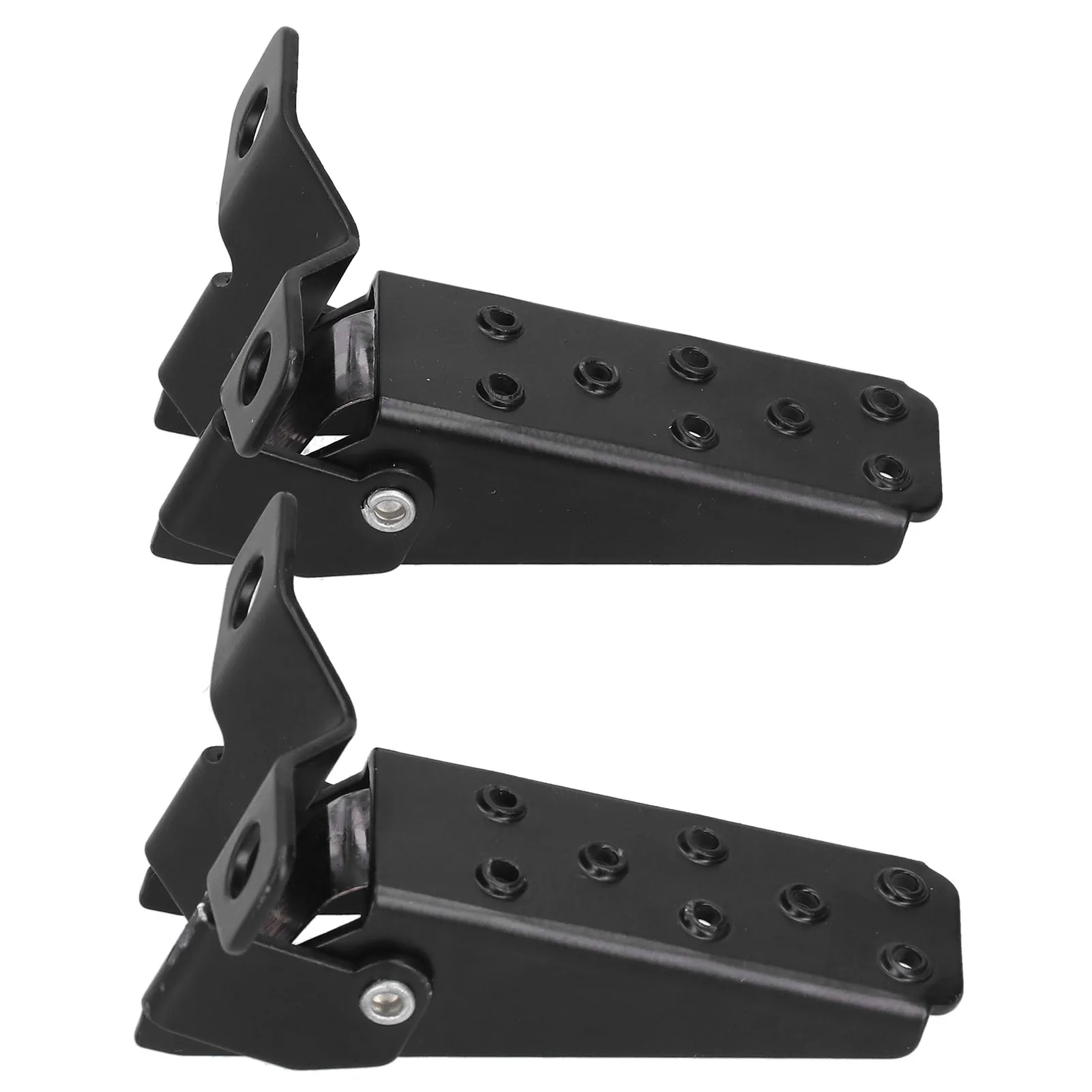 Foldable Footrest Foot Step Pegs Steel Pedal Black Universal for Retro Motorcycle ATV Foot Pegs Foot Rest Motorcycle Footpegs