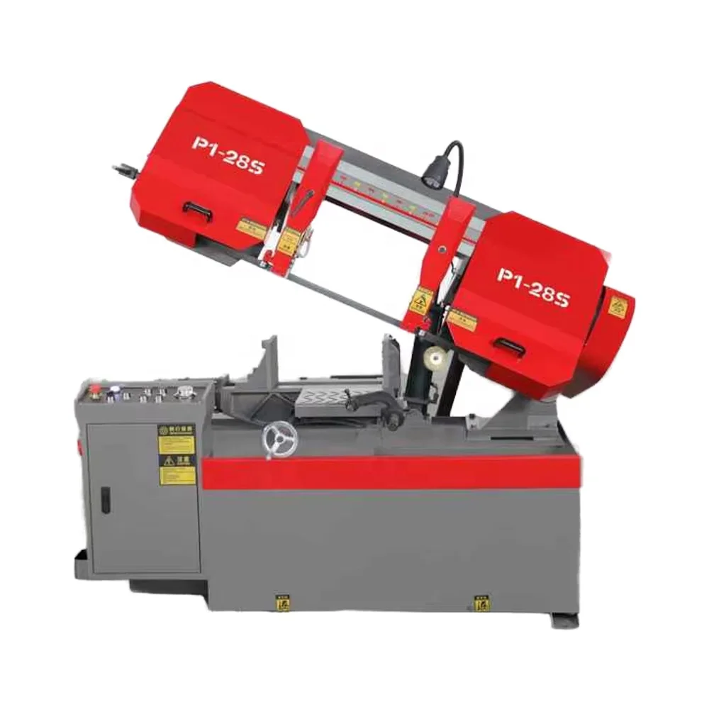 منشار قطع شريطي 45 درجة منشار شريطي معدني شبه أوتوماتيكي #1