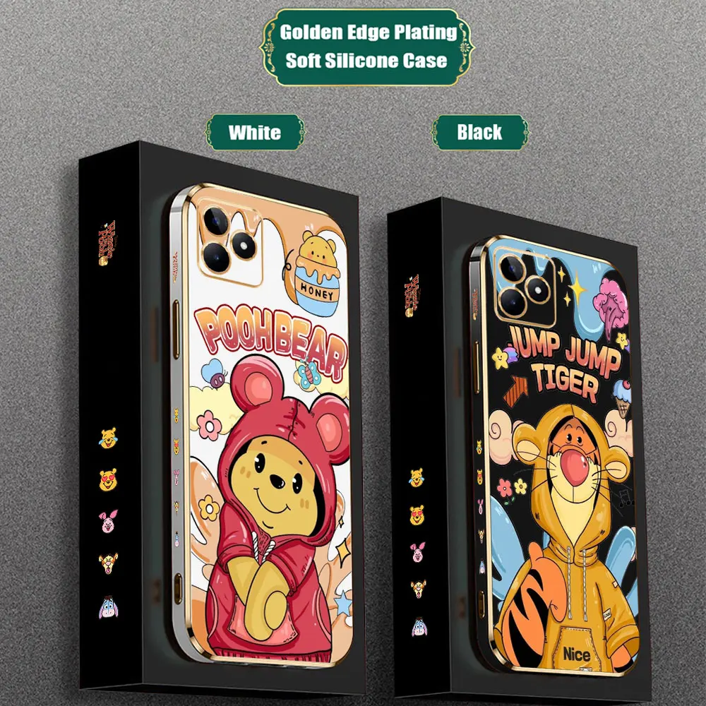 Tigger Winnie The Pooh Case For VIVO Y02 Y02S Y03 Y11 Y15S Y16 Y17 Y17S Y19 Y20 Y21 Y22S Y28 Y35 Y36 Y50 Y51 Y72 Y75 Y78 Y100