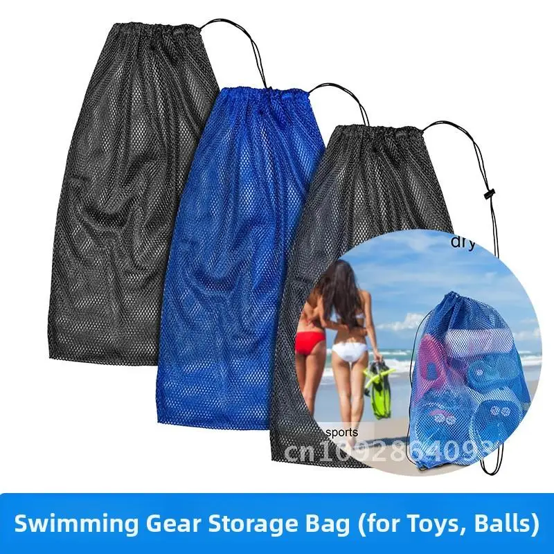 

Beach Swimming Diving Equipment Flipper Toy Ball Nylon Laundry Bag Floating Divemaster Pool Accessory