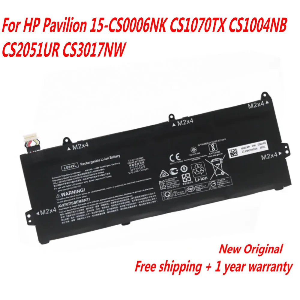 NEW LG04XL L32654-005 HSTNN-IB8S Laptop Battery For HP Pavilion 15-CS0006NK CS1070TX CS1004NB CS2051UR CS3017NW TPN-Q208