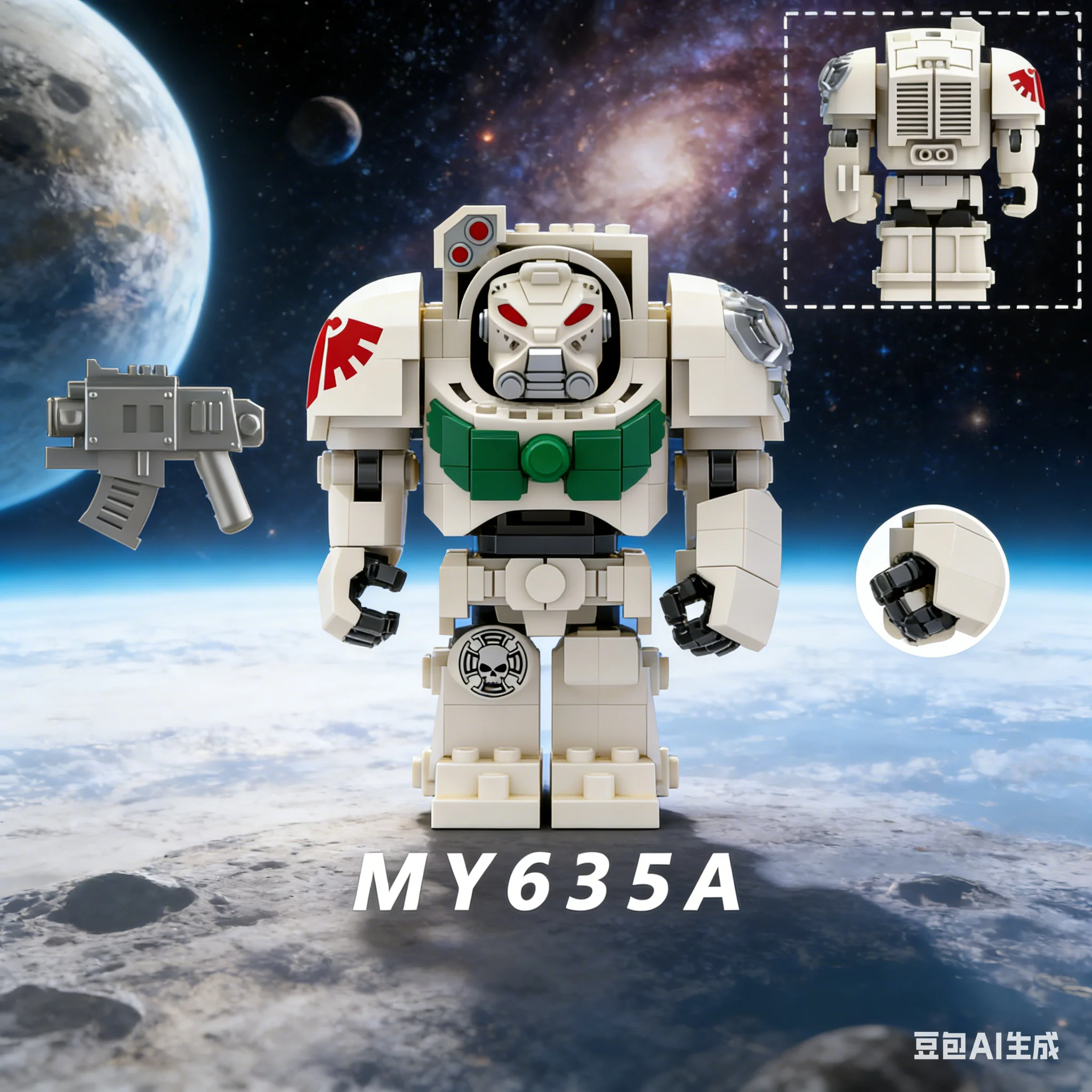 

Новинка 2026 года: сборная модель My631A-My635A с подвижными элементами, включая аксессуары для оружия, коллекционный подарок для сборки