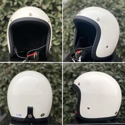 Classic Open Face 3/4 Motorcycle Motorcross Helmet Jet Scooter TT&COCASCOS Vintage Retro Motorcycle 500TX Safety Helmet