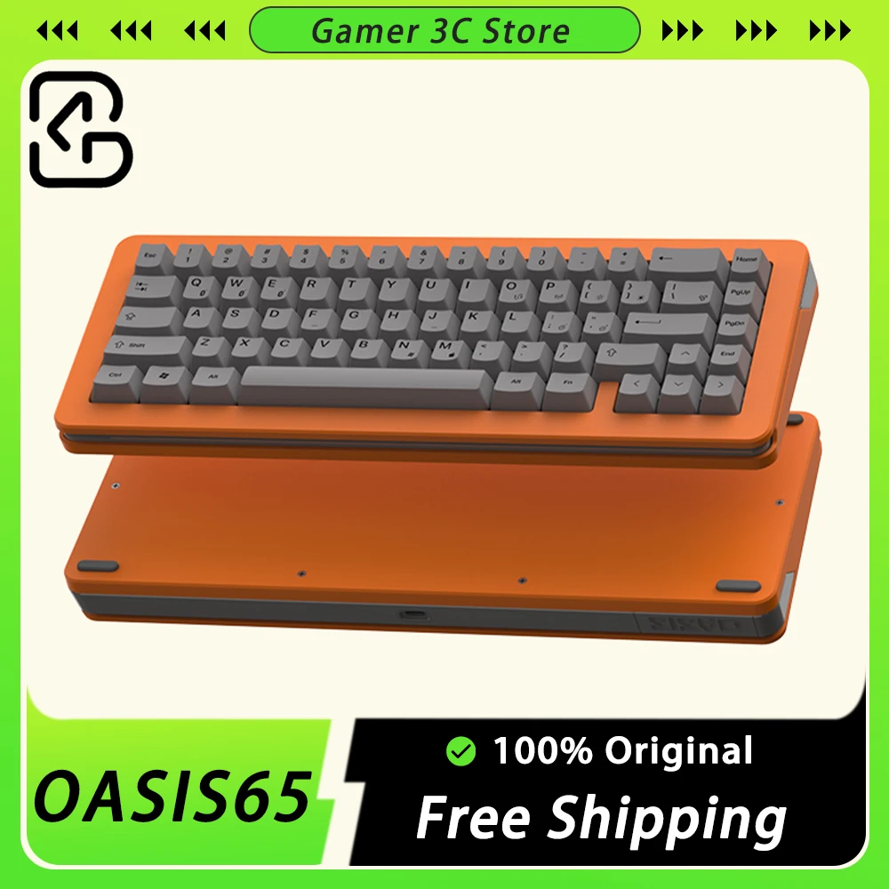 

Backspace OASIS65 Mechanical Keyboard Three Mode Wireless Gaming Keyboard Rgb Hot Swap Long Baterry Life TANNSEN Pc Accessories