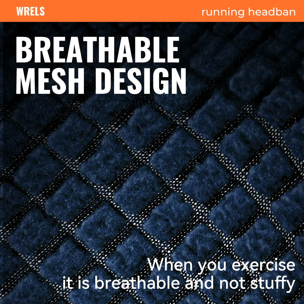 WRELS 겨울 귀마개 헤드밴드 플리스 헤드밴드 러닝 사이클링 보온 귀마개 하이킹 스키 습... - 2