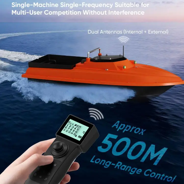 الجملة D80B GPS عالية الطاقة الذكية التحكم عن بعد قارب طعم صيد السمك الزحف 3 كجم تحميل مقاوم للماء لمسافات طويلة ليلة الصيد #4