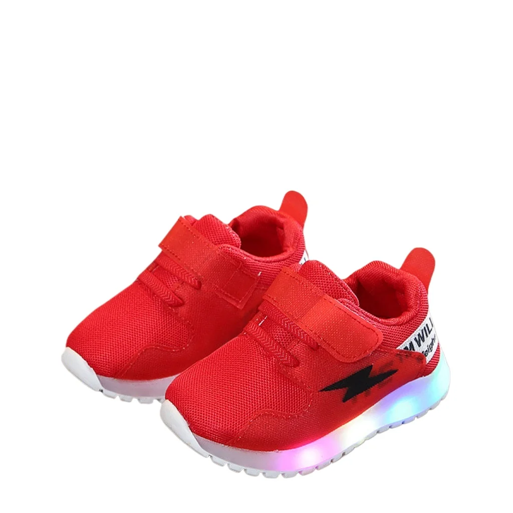 

Hot Selling Kid Sneaker Autumn LED Light Shoe1-6y Mesh Girl Sneakers Glowing Boy Shoe Light Kid Shoes Designer Shoes Кроссовки