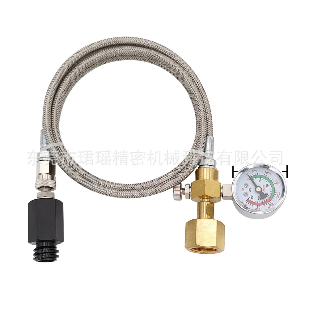 

Stainless steel outer woven tube soda sparkling water machine connected to the trachea connected to the G5/8 threaded large bott