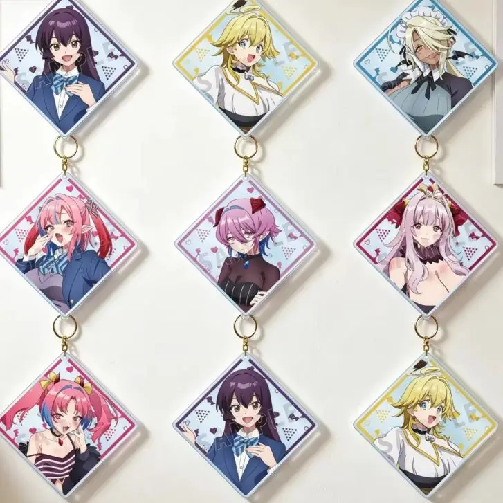 Anime Mistress Kanan Is Devilishly Easy 6cm Jeanne Nadeshiko Masurao Ami Miel Zebul Acrylic Pendant Keychains Bag Decorations