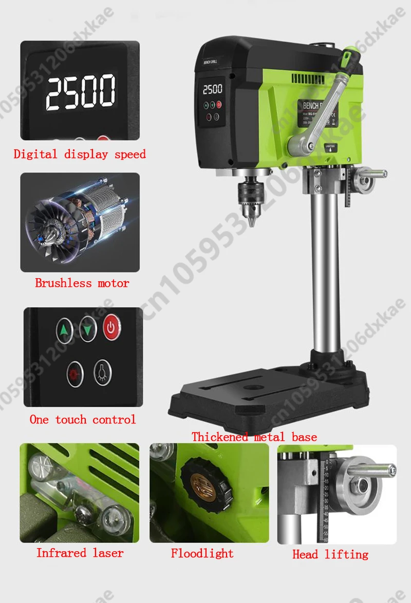 Imagem -04 - Máquina de Perfuração de Grau Industrial Fresadora Micro Broca de Bancada 220v