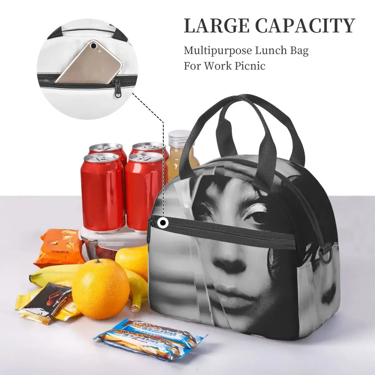 Lady Gaga Mayhem Album Insulated Lunch Bag for Women Children Portable Food Boxes Thermal Lunch Box Tote