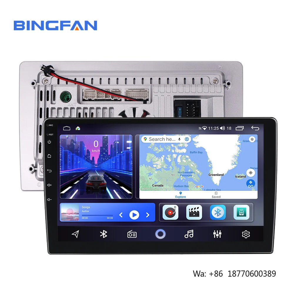 FYT825 WIFI BT Car Screen 9/10 Inch 8 Core 2 Din DSP Wireless Carplay Android Auto Radio Head Unit GPS Navigation Fan Camera