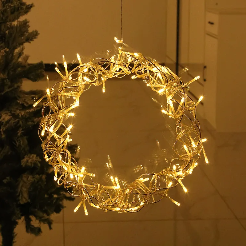 New Toroidal Copper Wire LED String lights Holiday lighting Fairy Garland For Christmas Tree Wedding Party Decoration Wall lamp