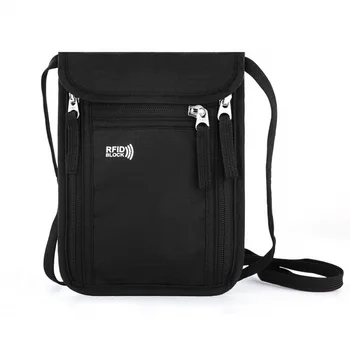 Homefish RFID Blocking Passport Wallet Family Travel Document Organizer Neck Strap Passport Holder Travel Storage Pouch – view 1