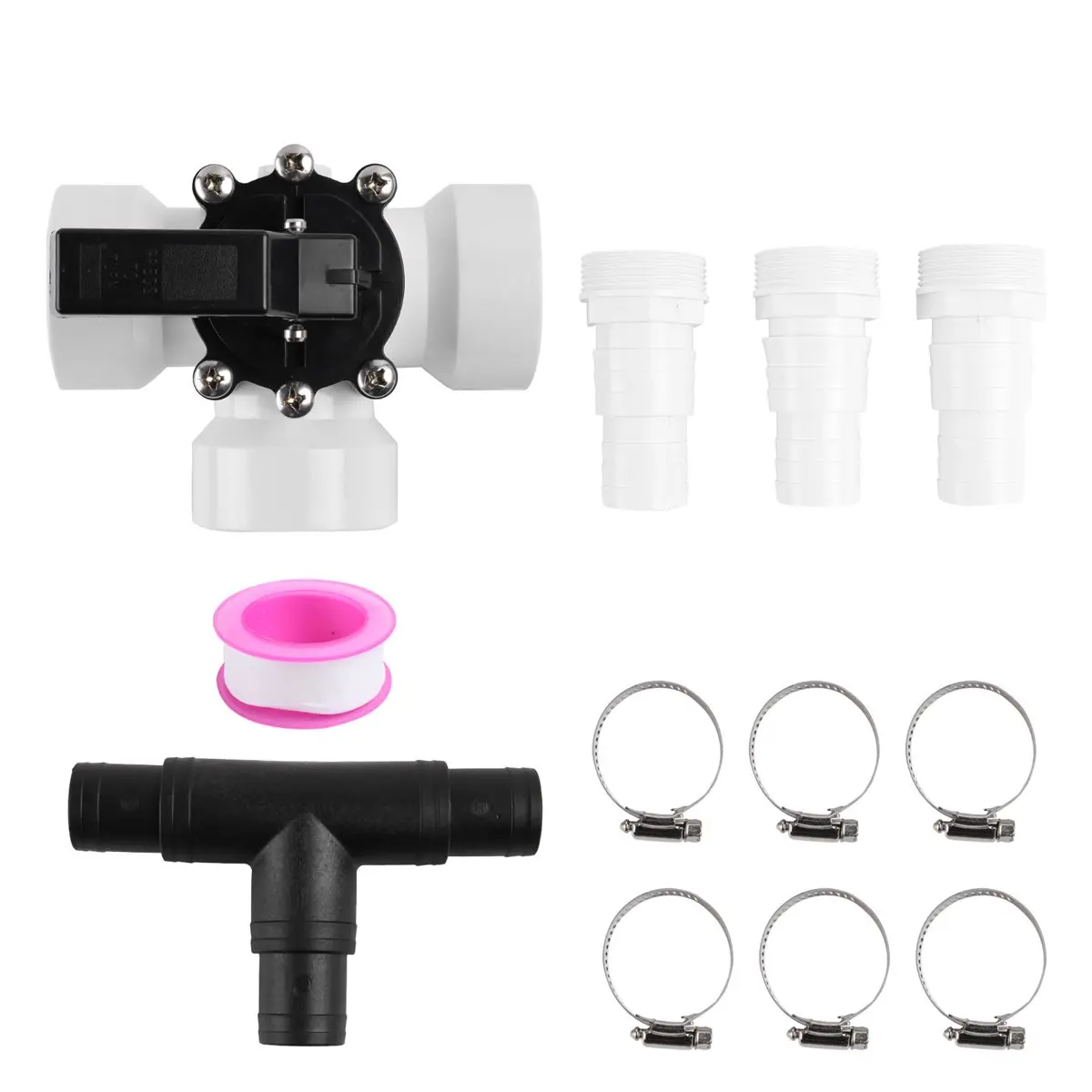 T34C Pool 3-Way Diverter Valve Kit 1.25Inch or 1.5Inch Female Universal Combination Hose Combo Adapter Pool Accessories
