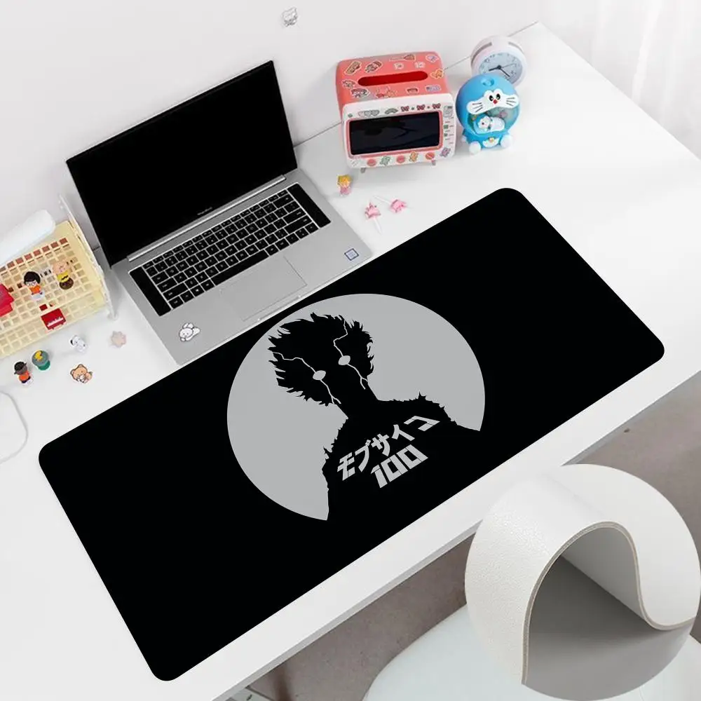 M-Mob Psycho 100 Mouse Pad 900x400mm Keyboard PC Desk Pads HD Printing Computer Double Sided Leather Non-slip PU Mouse anime Pad