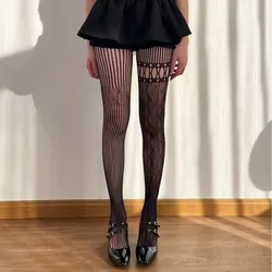 Daily Asymmetric Punk Stockings Hollow out Fishnet Stocking Sexy Pantyhose