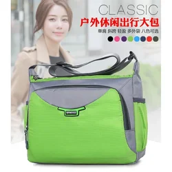 2024 New Big Capacity Men Women Diagonal Span Waterproof Oxford Shoulder Crossbody Package Leisure Travel Cashier Business Bag